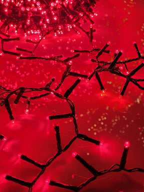 PISCA FESTÃO 1500 LEDS 40 METROS VERMELHO COM STROBO VERMELHO BIVOLT USO INTERNO E EXTERNO