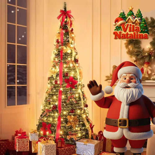 Árvore de Natal [Montagem Fácil + Brindes natalinos]