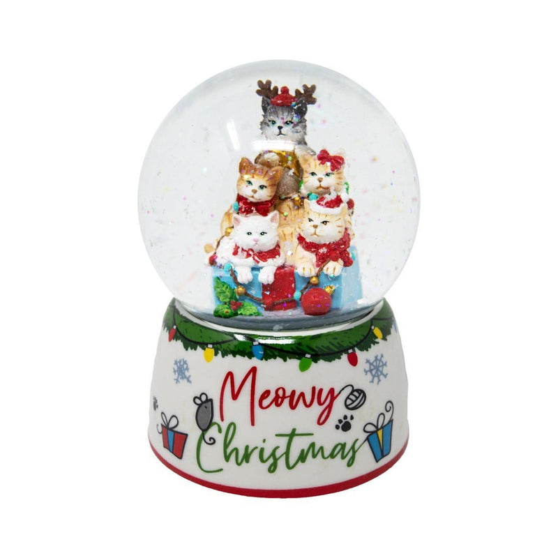 Globo de neve de gato "Meowy Christmas"